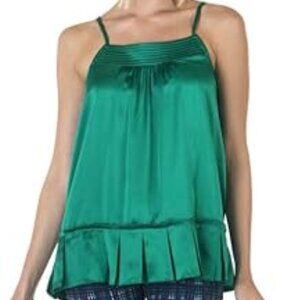 Richard Chai green pleated tank M